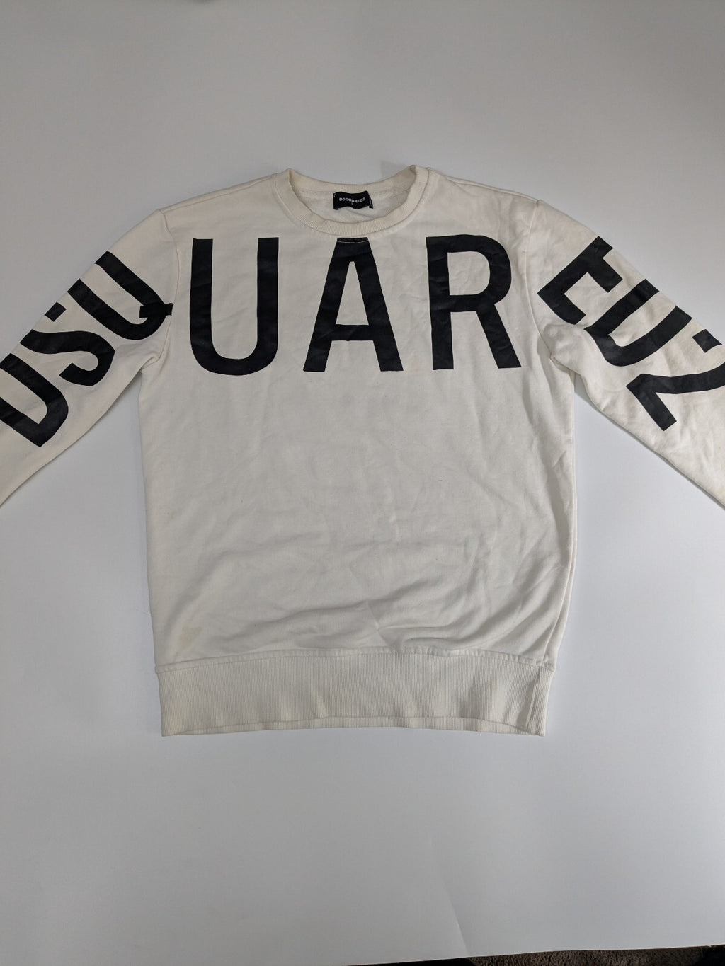 Dsquared2 white logo sweatshirt