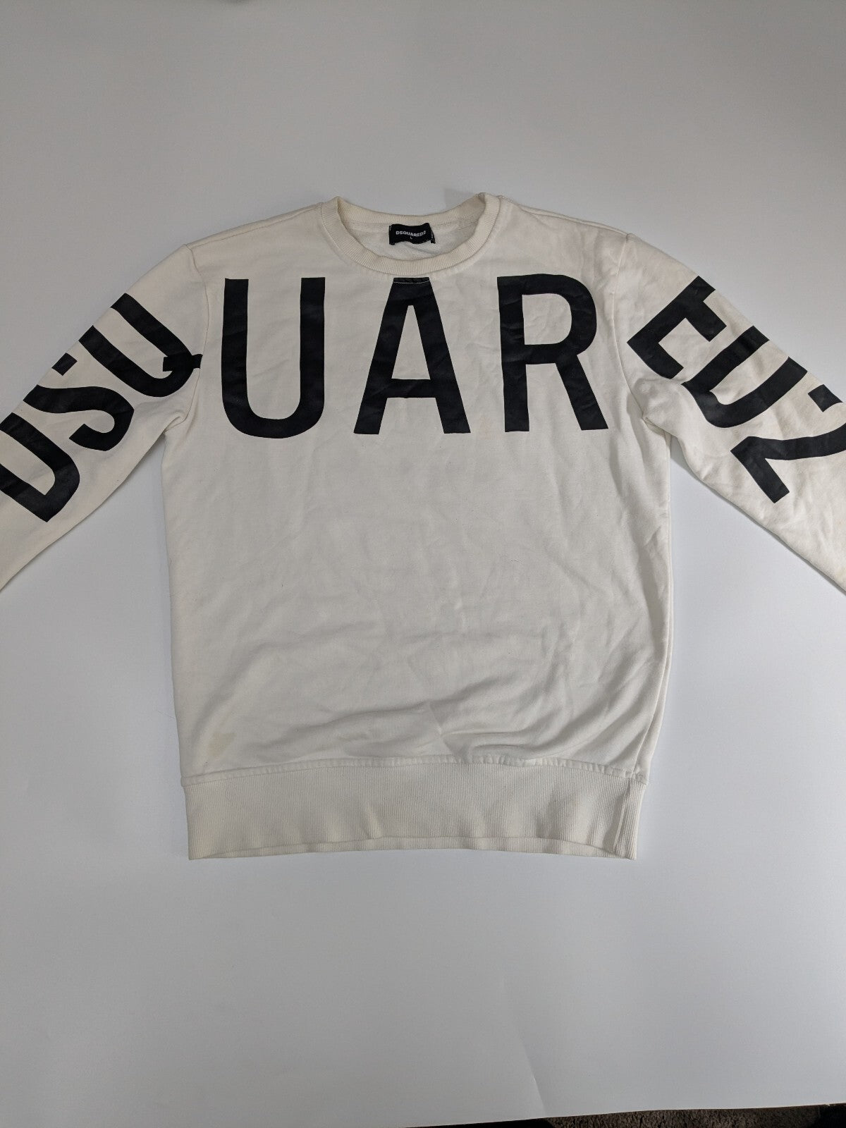 Dsquared2 white logo sweatshirt