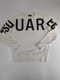 Dsquared2 white logo sweatshirt