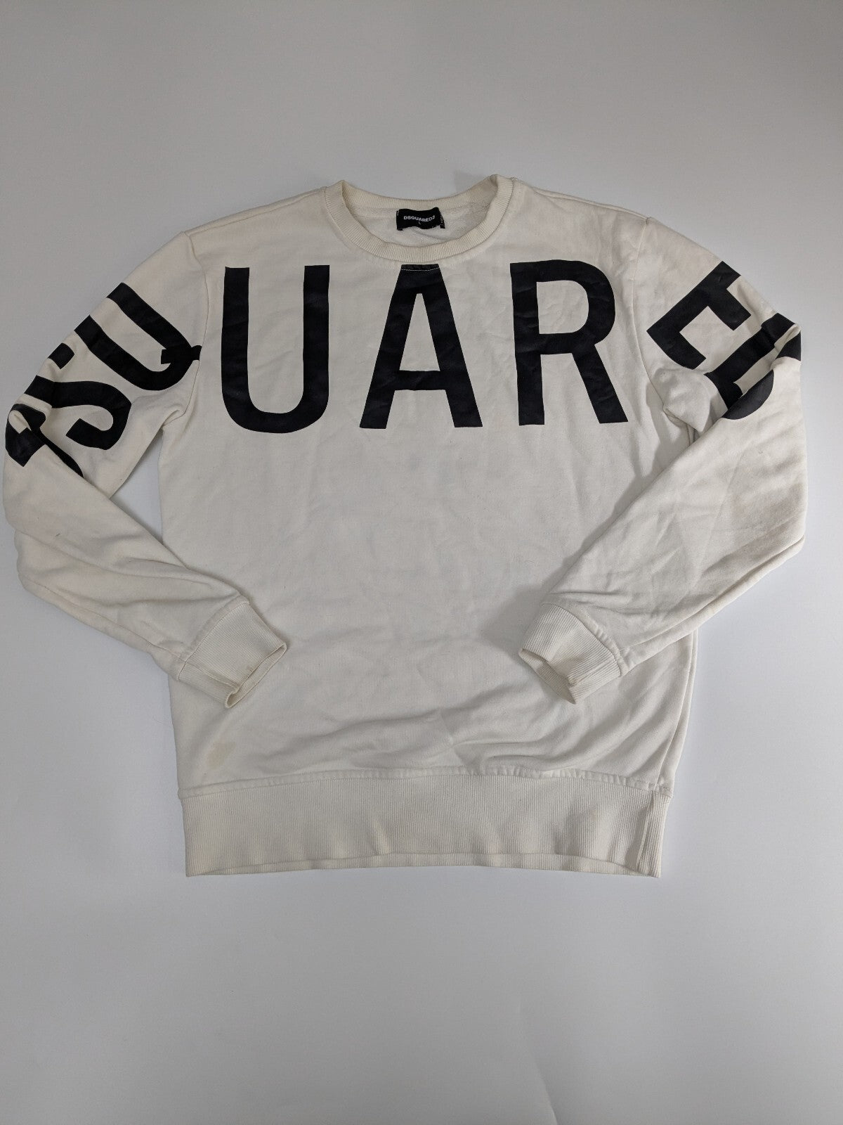 Dsquared2 white logo sweatshirt