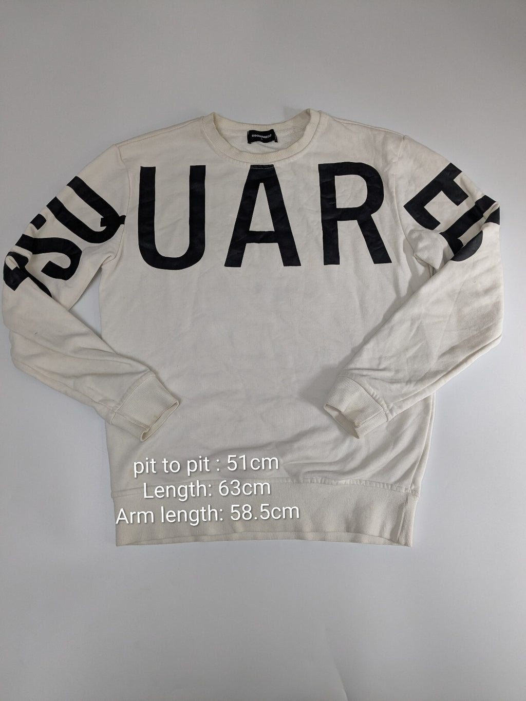 Dsquared2 white logo sweatshirt