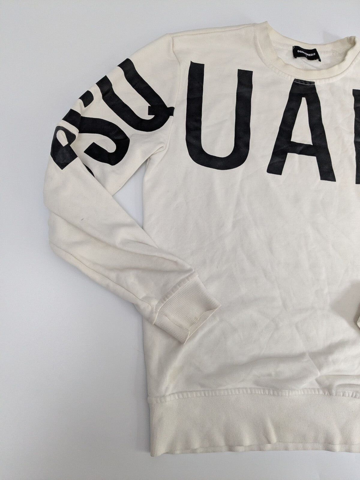 Dsquared2 white logo sweatshirt