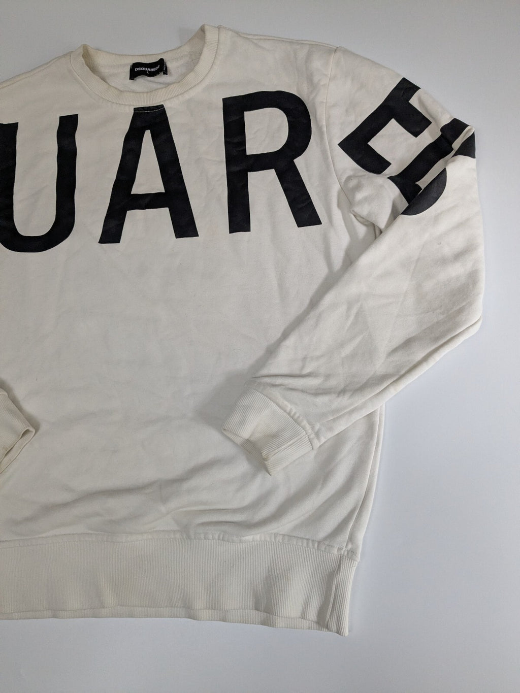 Dsquared2 white logo sweatshirt