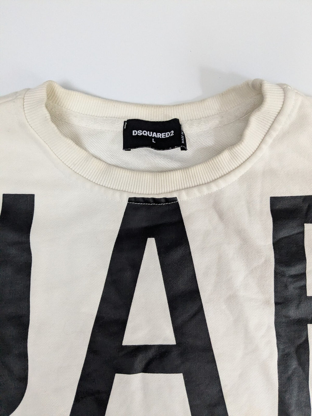 Dsquared2 white logo sweatshirt