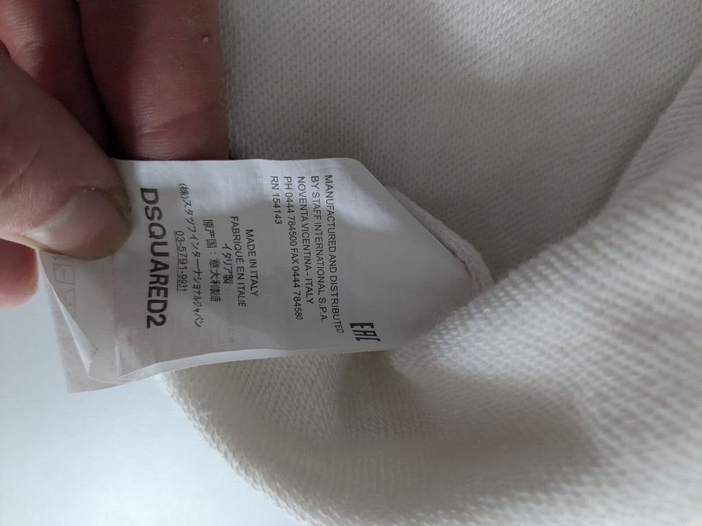 Dsquared2 white logo sweatshirt