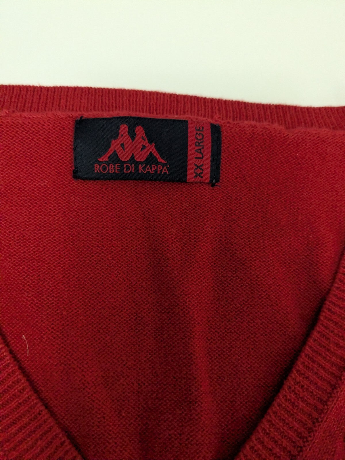Kappa red V-neck sweater