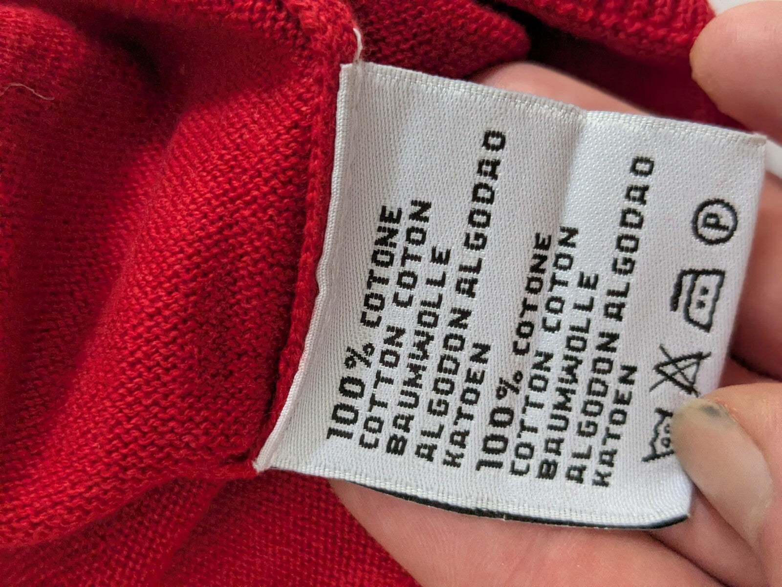 Kappa red V-neck sweater