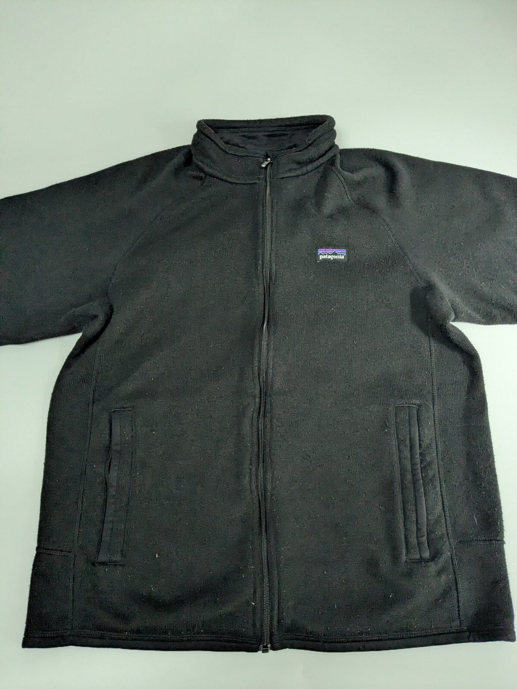 Patagonia black full zip fleece jacket