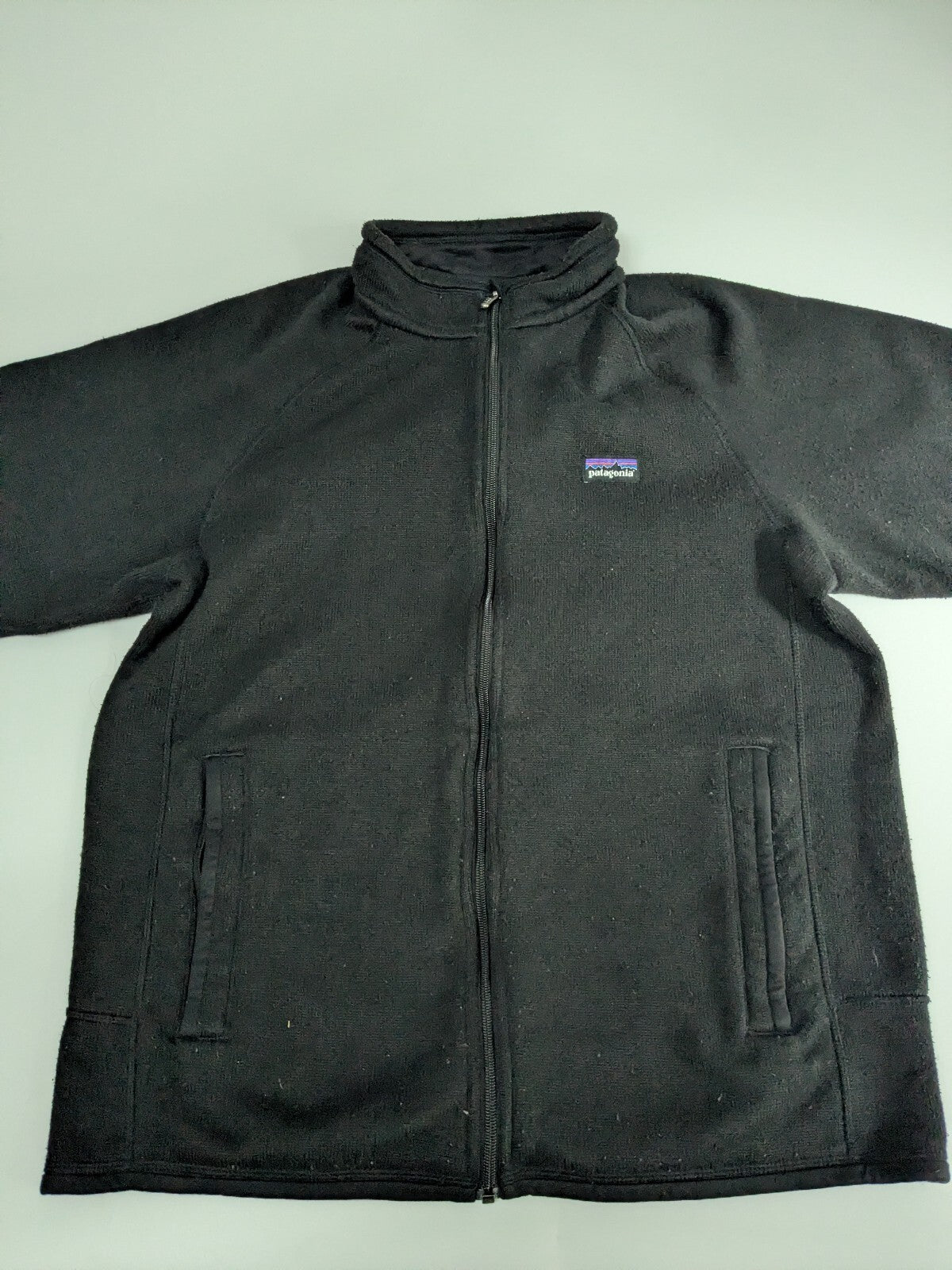Patagonia black full zip fleece jacket