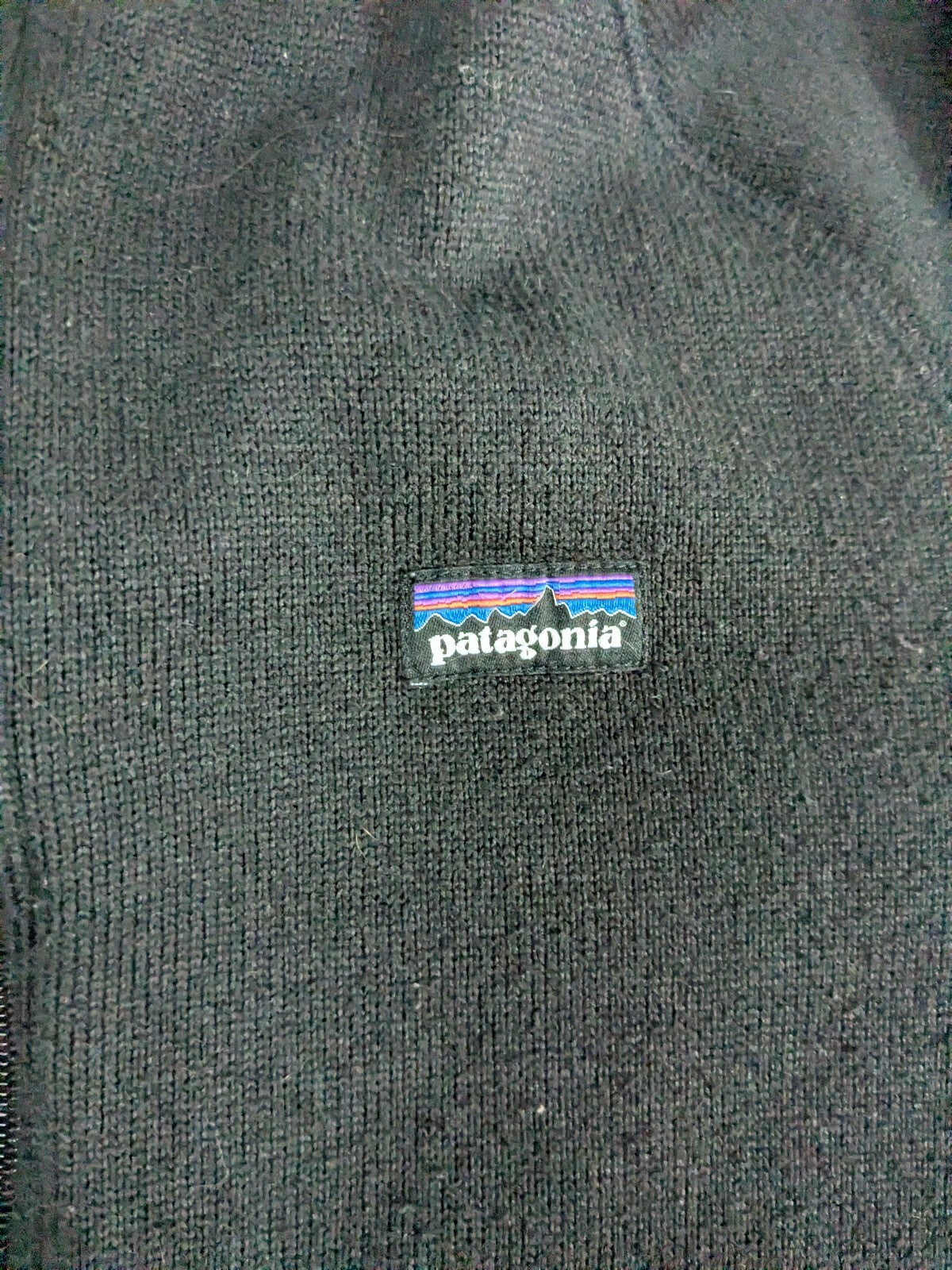 Patagonia black full zip fleece jacket