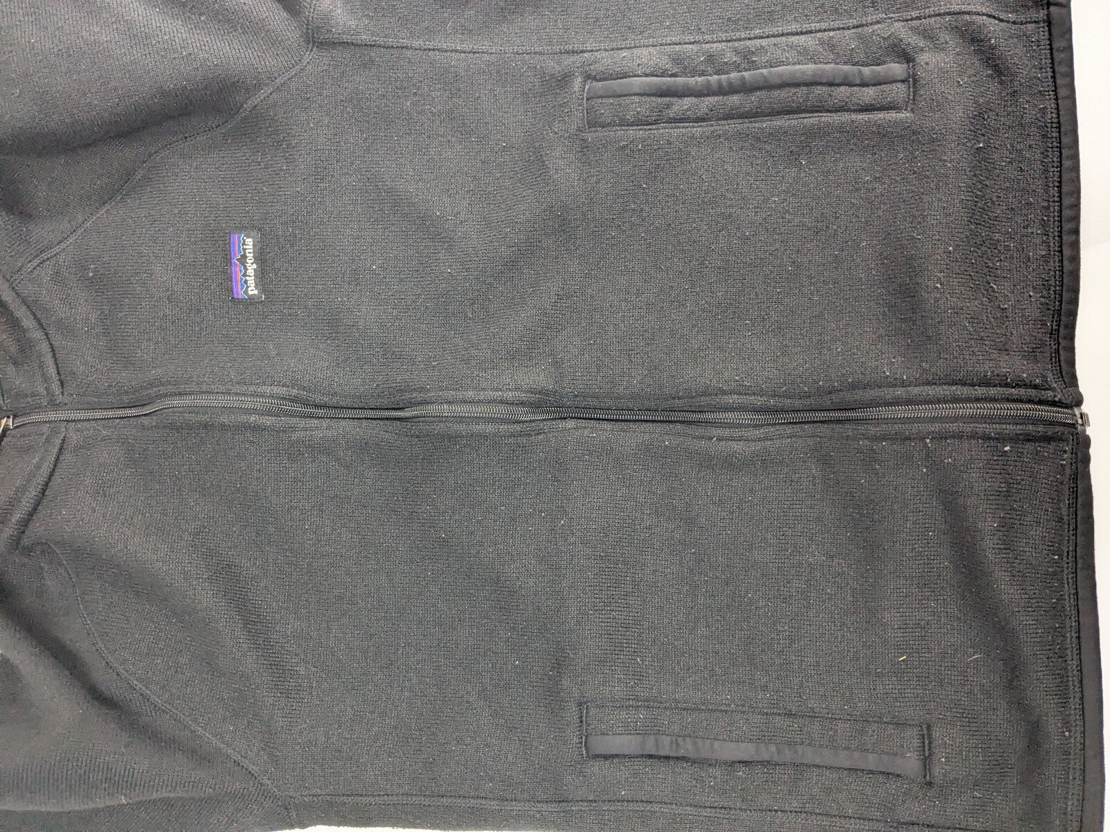 Patagonia black full zip fleece jacket
