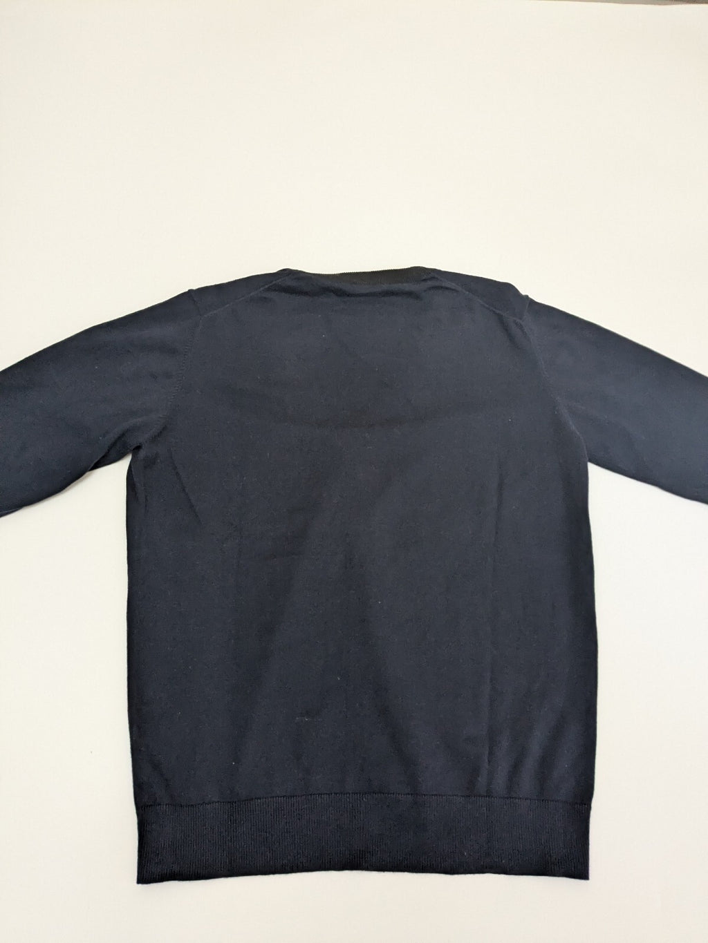 Navy Gas button cardigan sweater