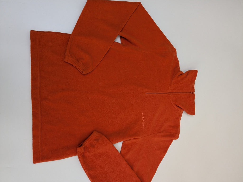 Lotto orange quarter-zip fleece pullover