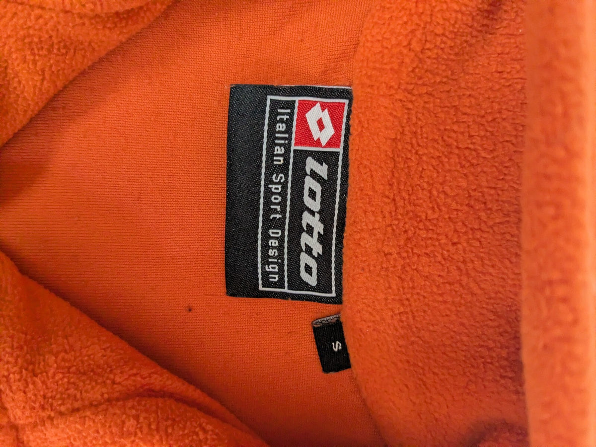 Lotto orange quarter-zip fleece pullover