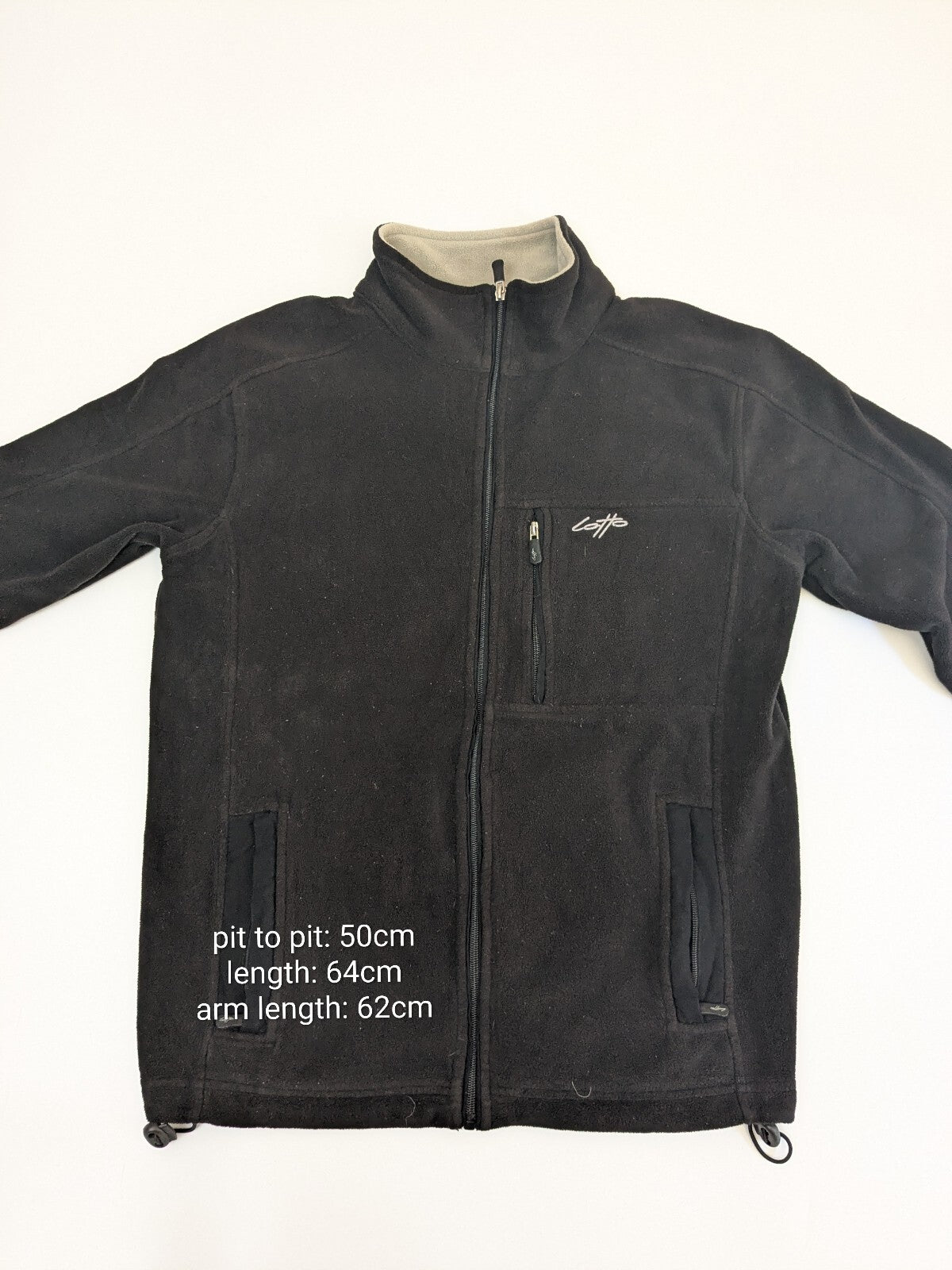 Lotto black full-zip fleece jacket