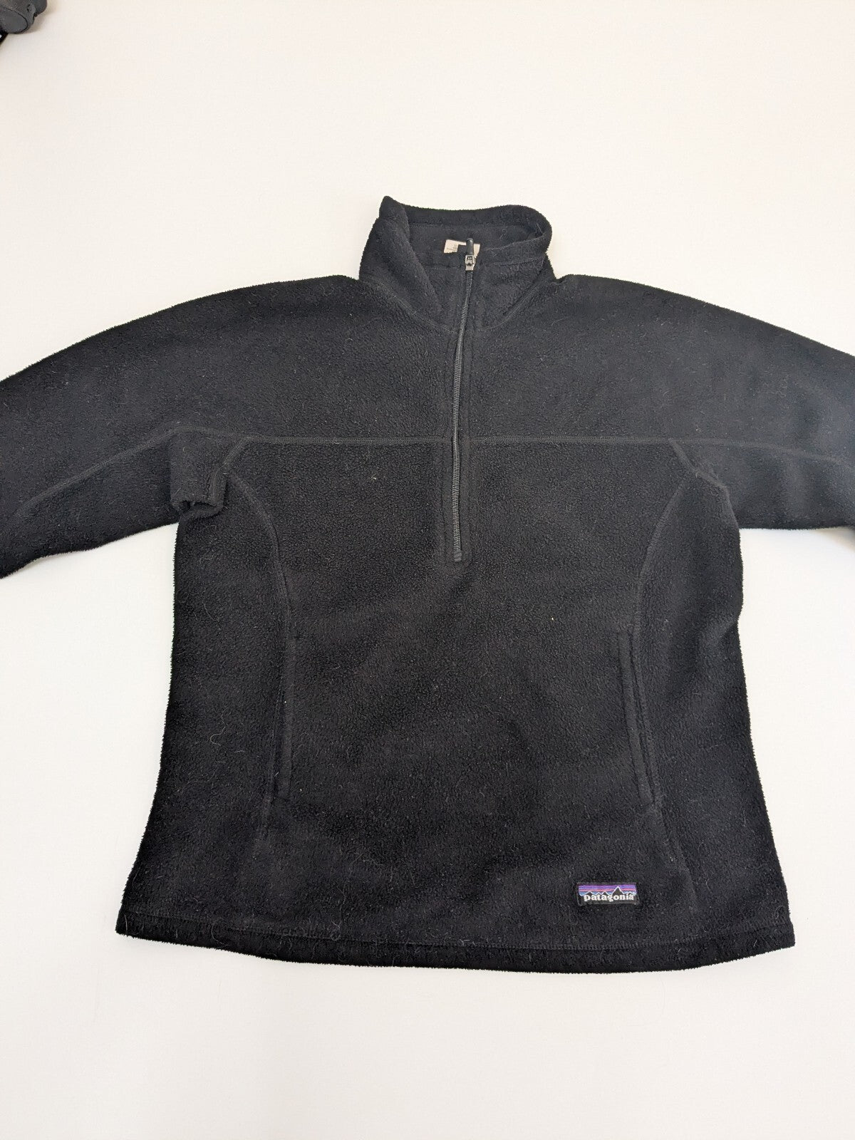 Patagonia Synchilla black quarter-zip fleece pullover