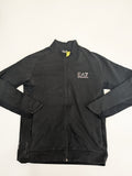 EA7 Emporio Armani black full-zip track jacket