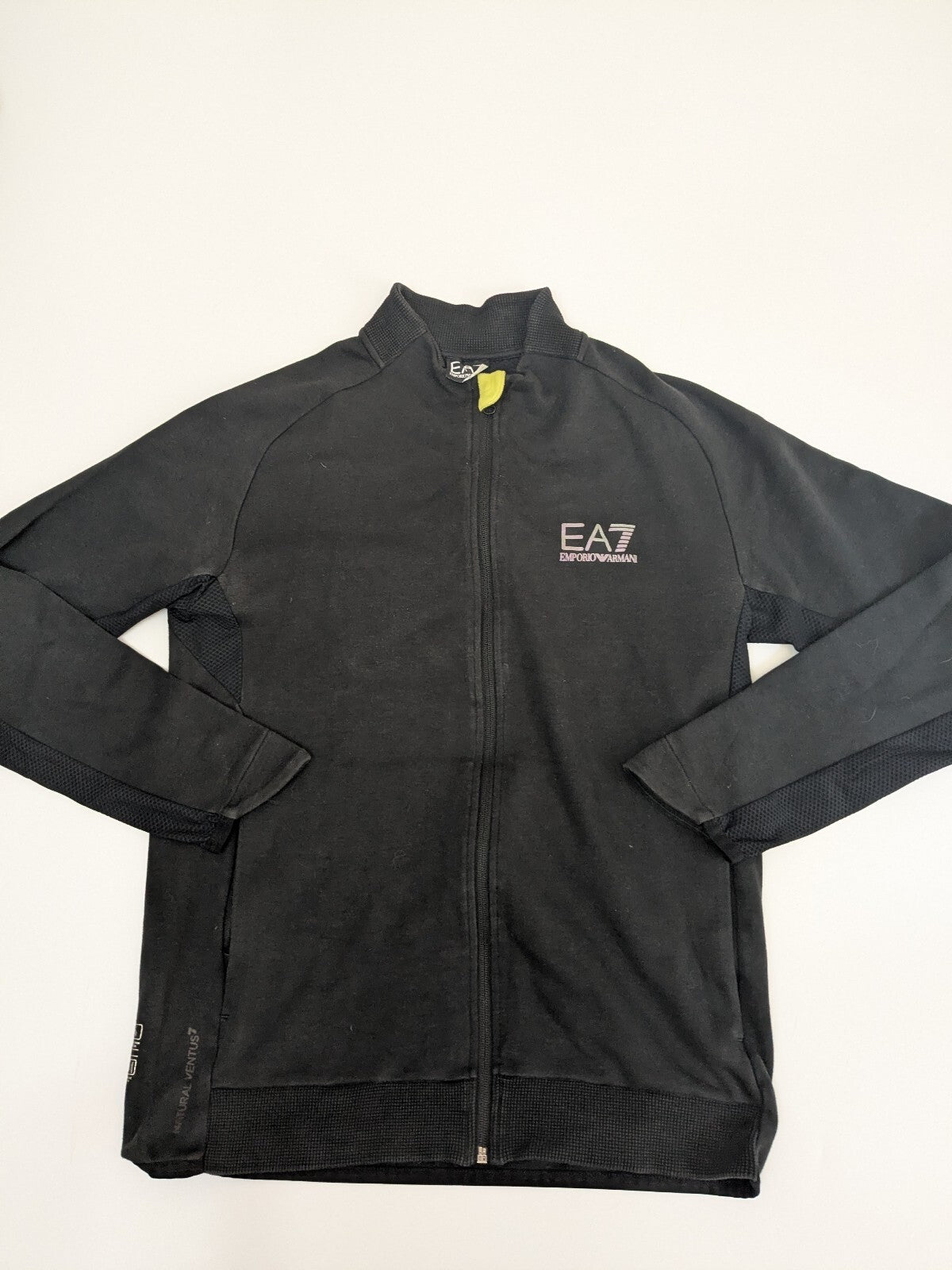 EA7 Emporio Armani black full-zip track jacket