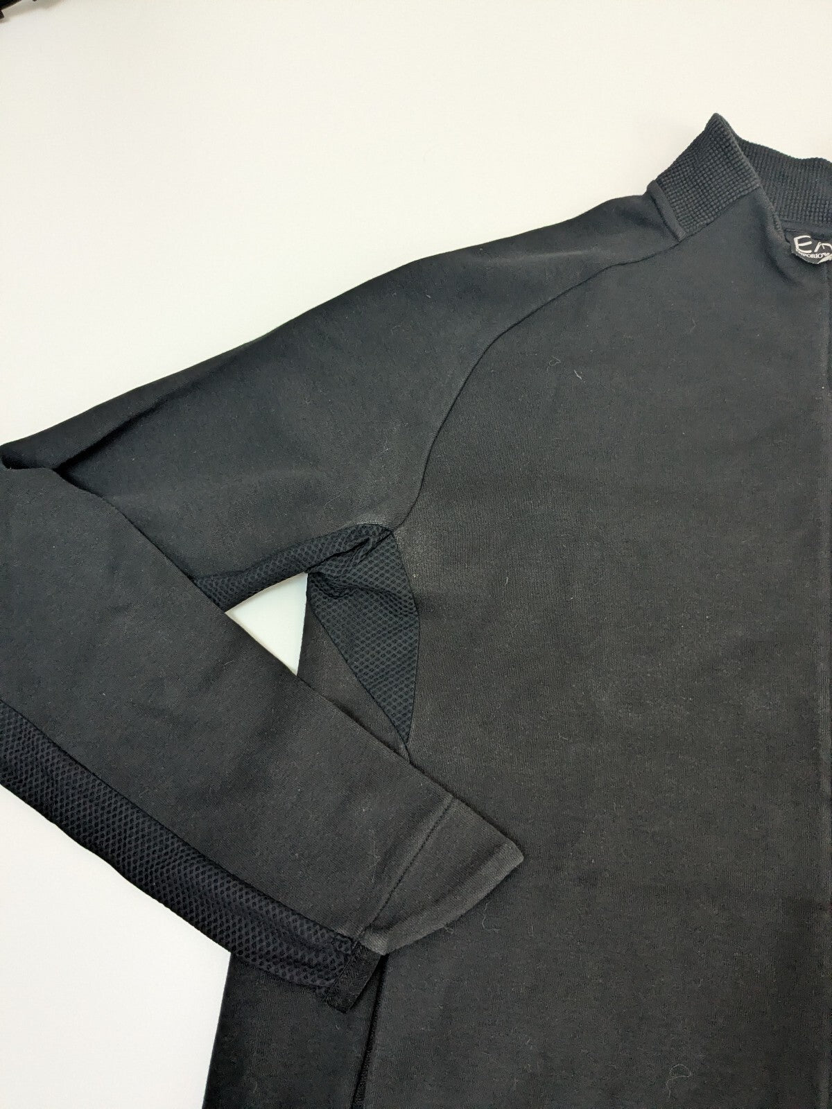 EA7 Emporio Armani black full-zip track jacket