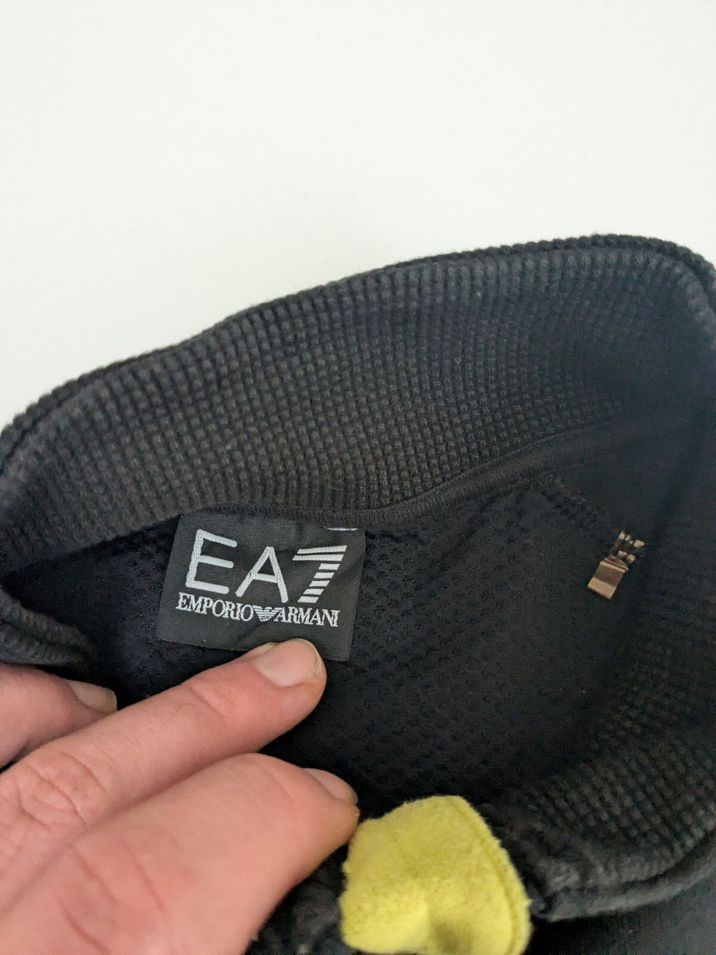 EA7 Emporio Armani black full-zip track jacket