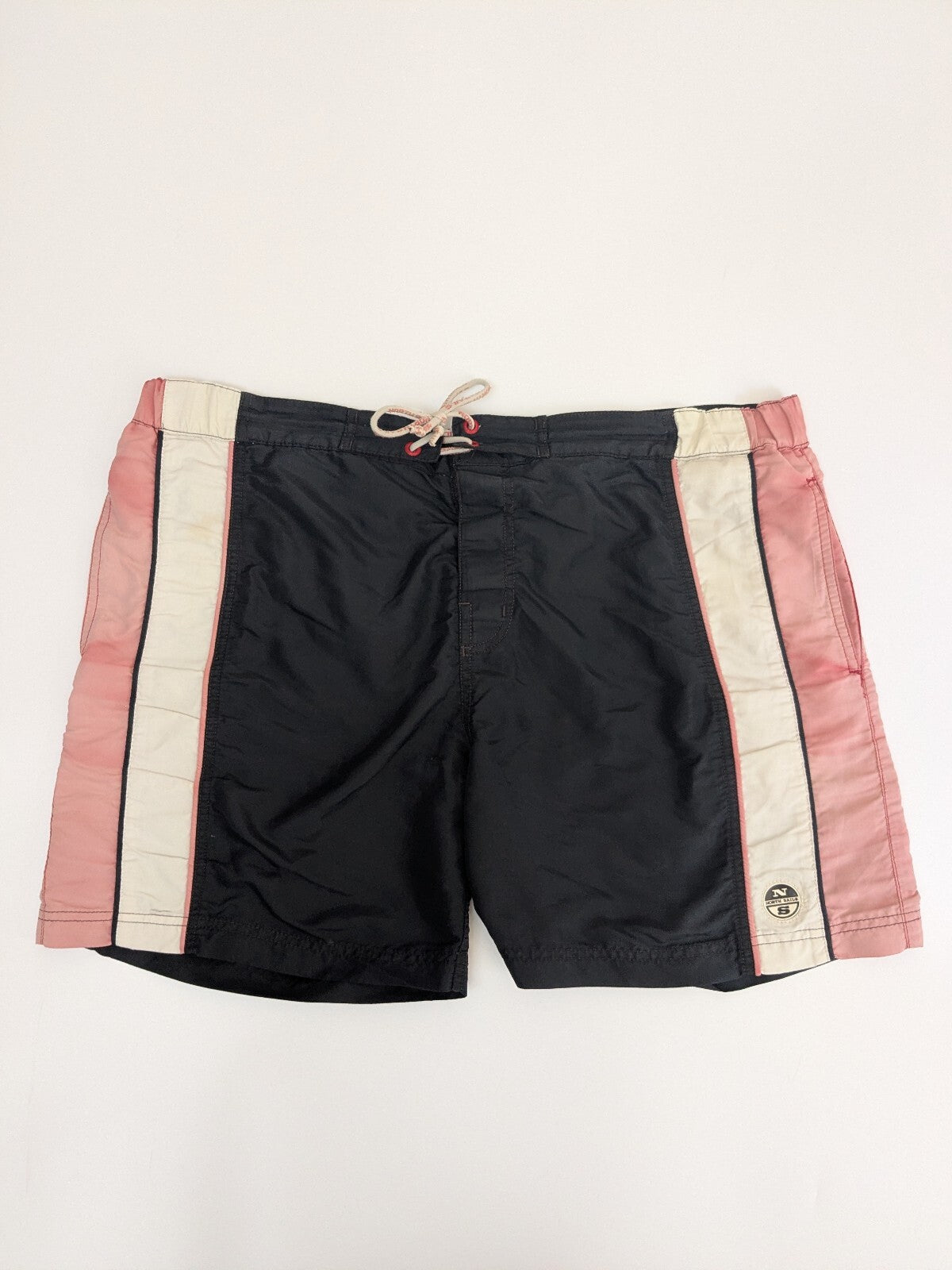 North Sails black and pink swim shorts