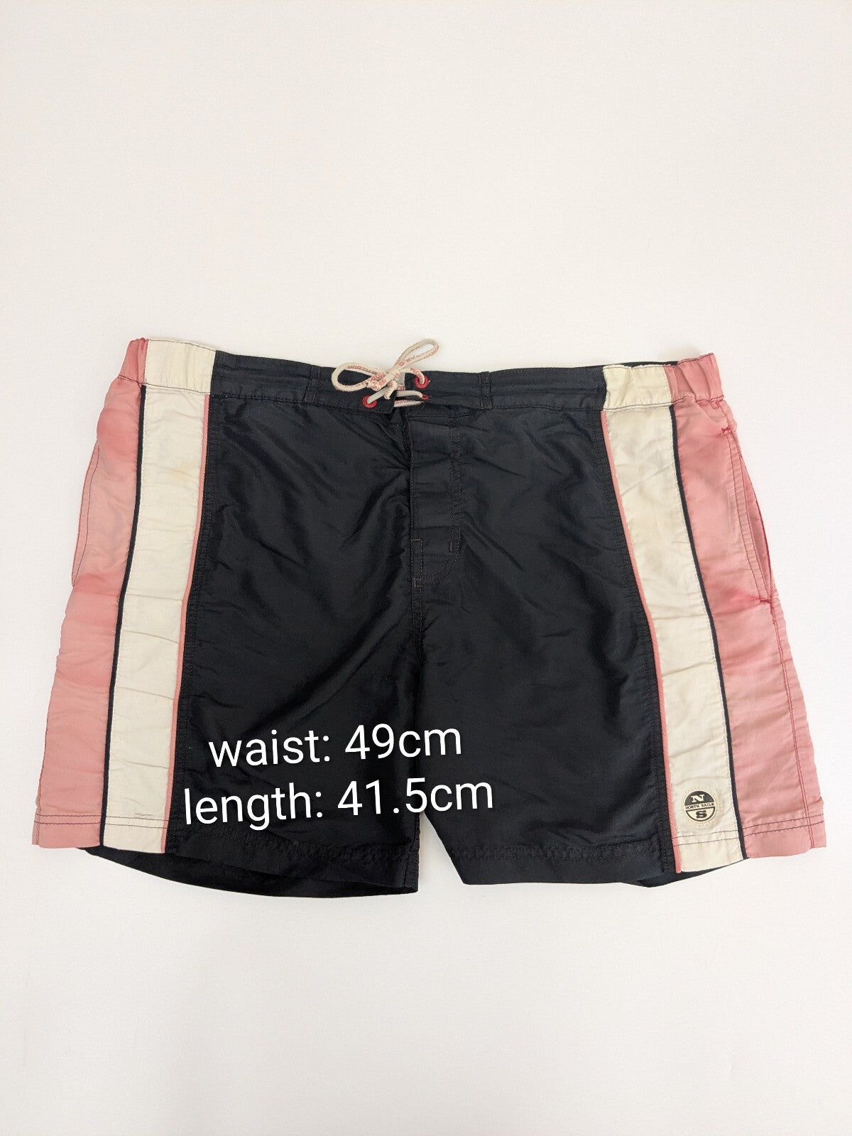 North Sails black and pink swim shorts