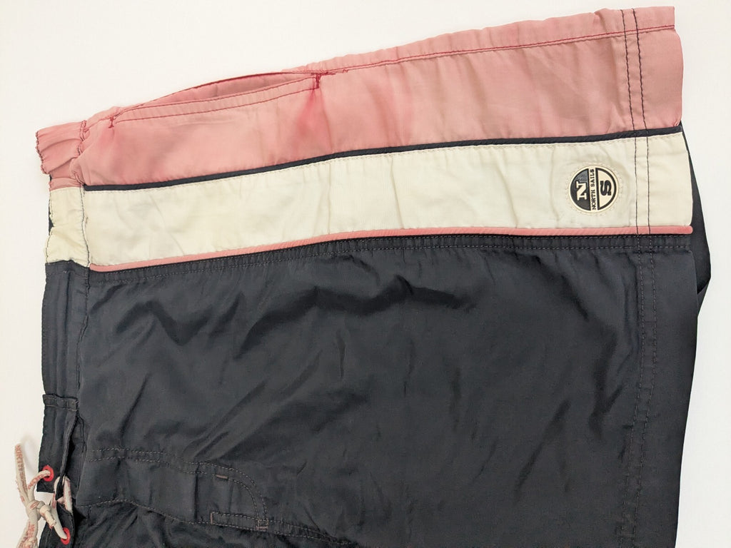 North Sails black and pink swim shorts