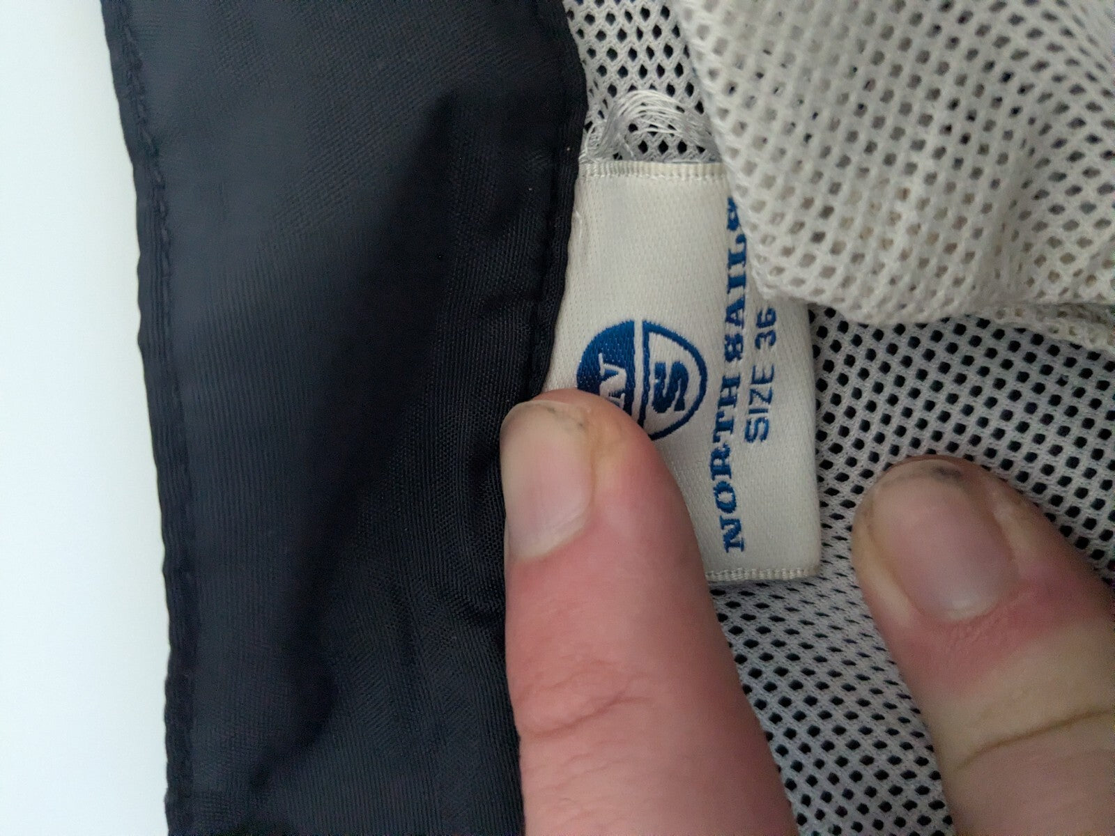 North Sails black and pink swim shorts