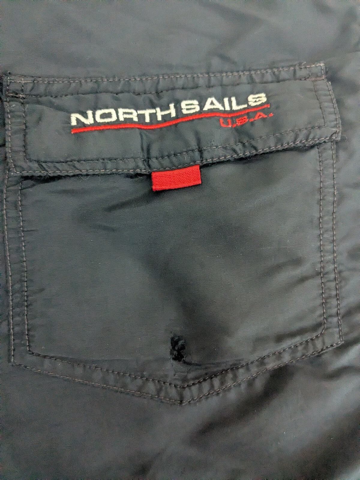 North Sails black and pink swim shorts