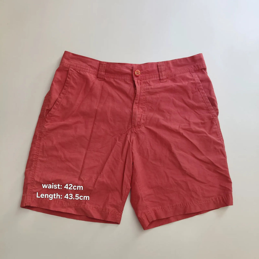 Columbia Shorts Mens 32W 8L Red Outdoor