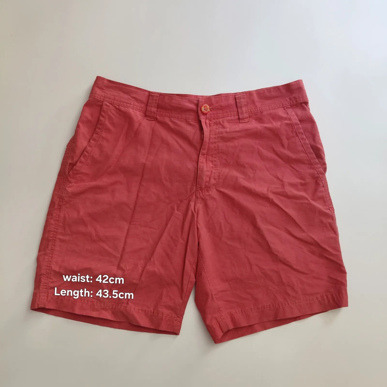 Columbia Shorts Mens 32W 8L Red Outdoor