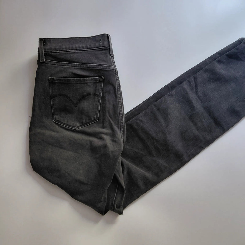 Levis 312 Shaping Slim Jeans Womens UK28 Black Denim Slim Straight Shaping