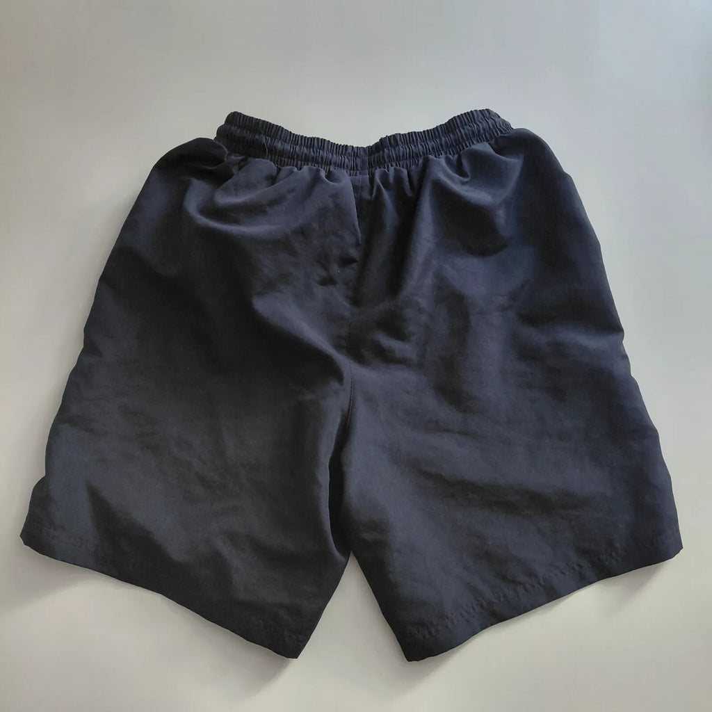 Slazenger Shorts S Navy Elastic Waist Mesh Lining Lightweight Logo Sport