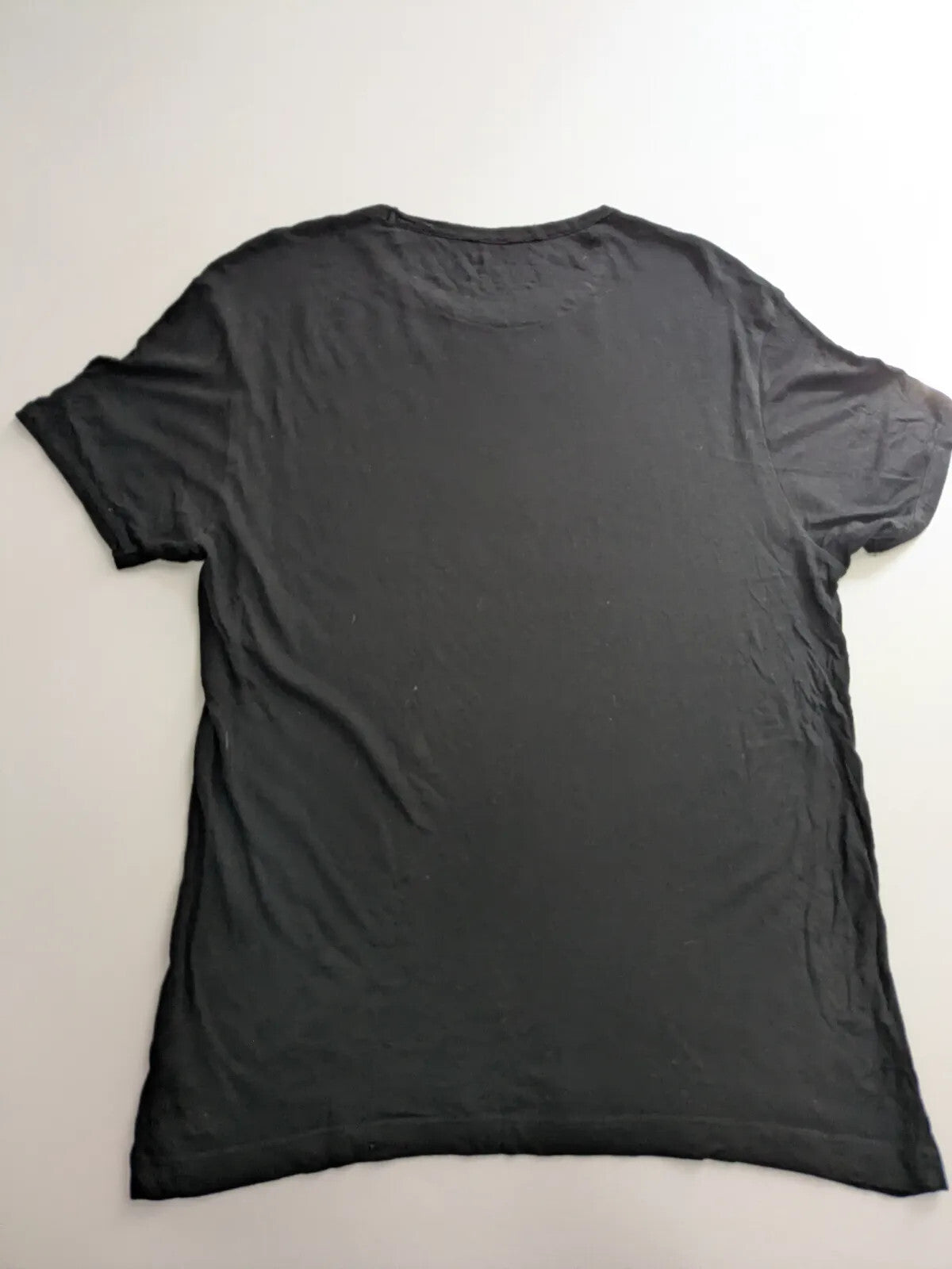 Calvin Klein Jeans Crew Neck T-Shirt Small Black Cotton Viscose CKJ Logo Print