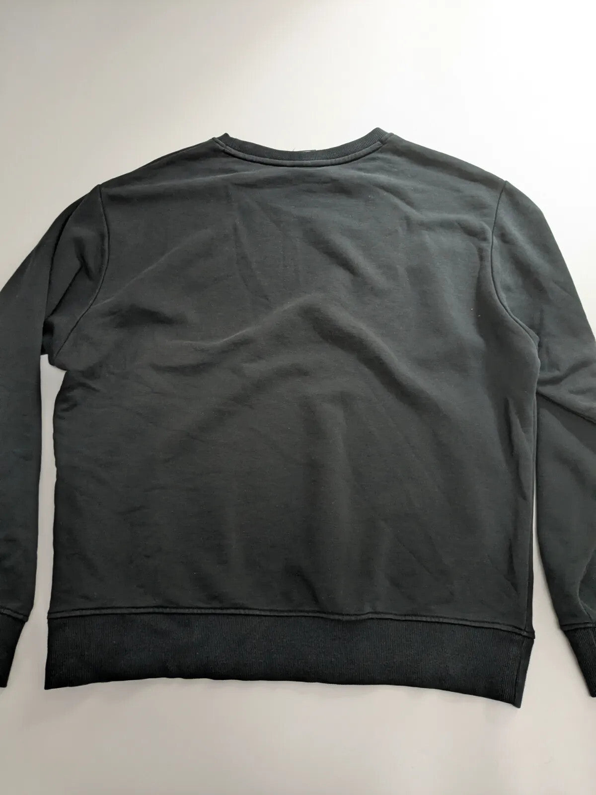 New Balance Crewneck Sweatshirt Large Black Logo Streetwear Pullover