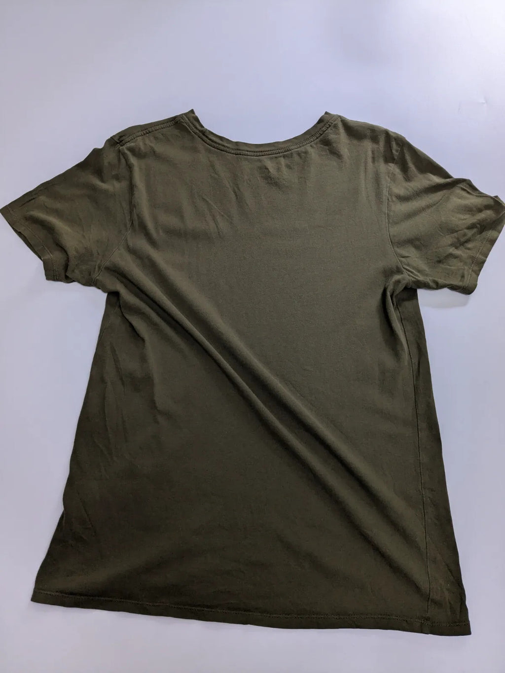 Nike T-Shirt Small Olive Green Logo Athletic Cut Short Sleeve Streetwear