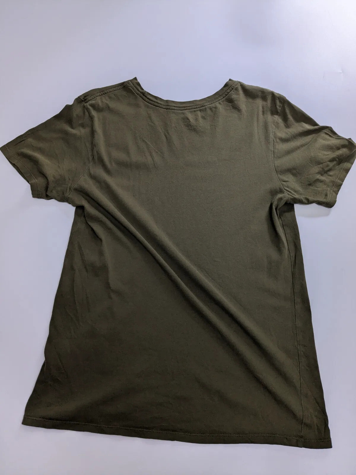 Nike T-Shirt Small Olive Green Logo Athletic Cut Short Sleeve Streetwear
