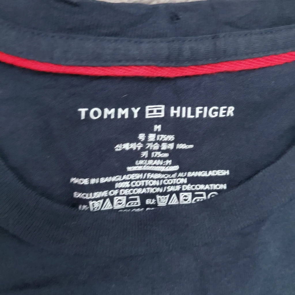 Tommy Hilfiger Men's Navy Logo T Shirt Size Medium
