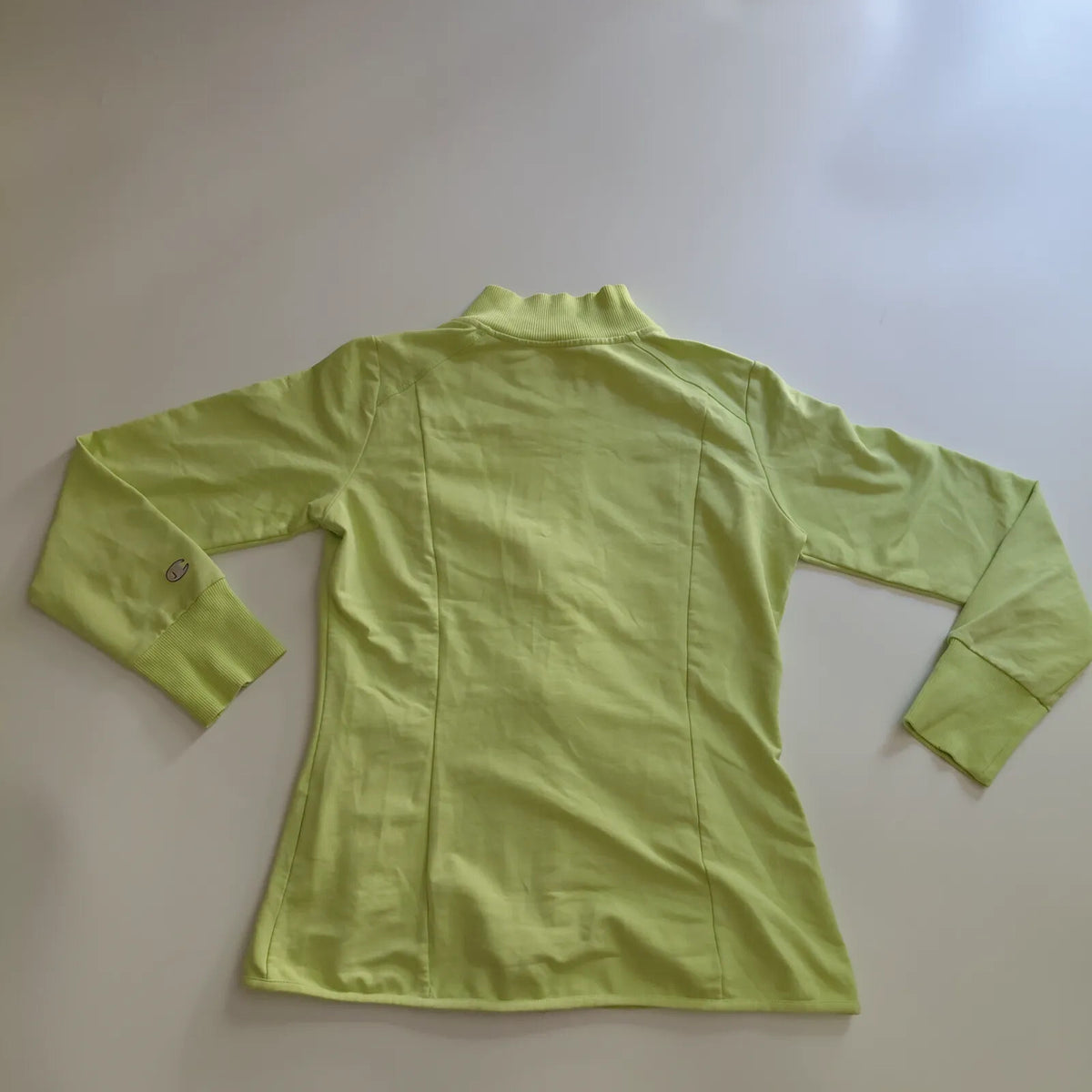 Champion Jacket Lime Green Full Zip Stand Collar Logo Streetwear