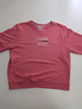 Tommy Jeans Crewneck Sweatshirt M Pink Cotton Logo Pullover