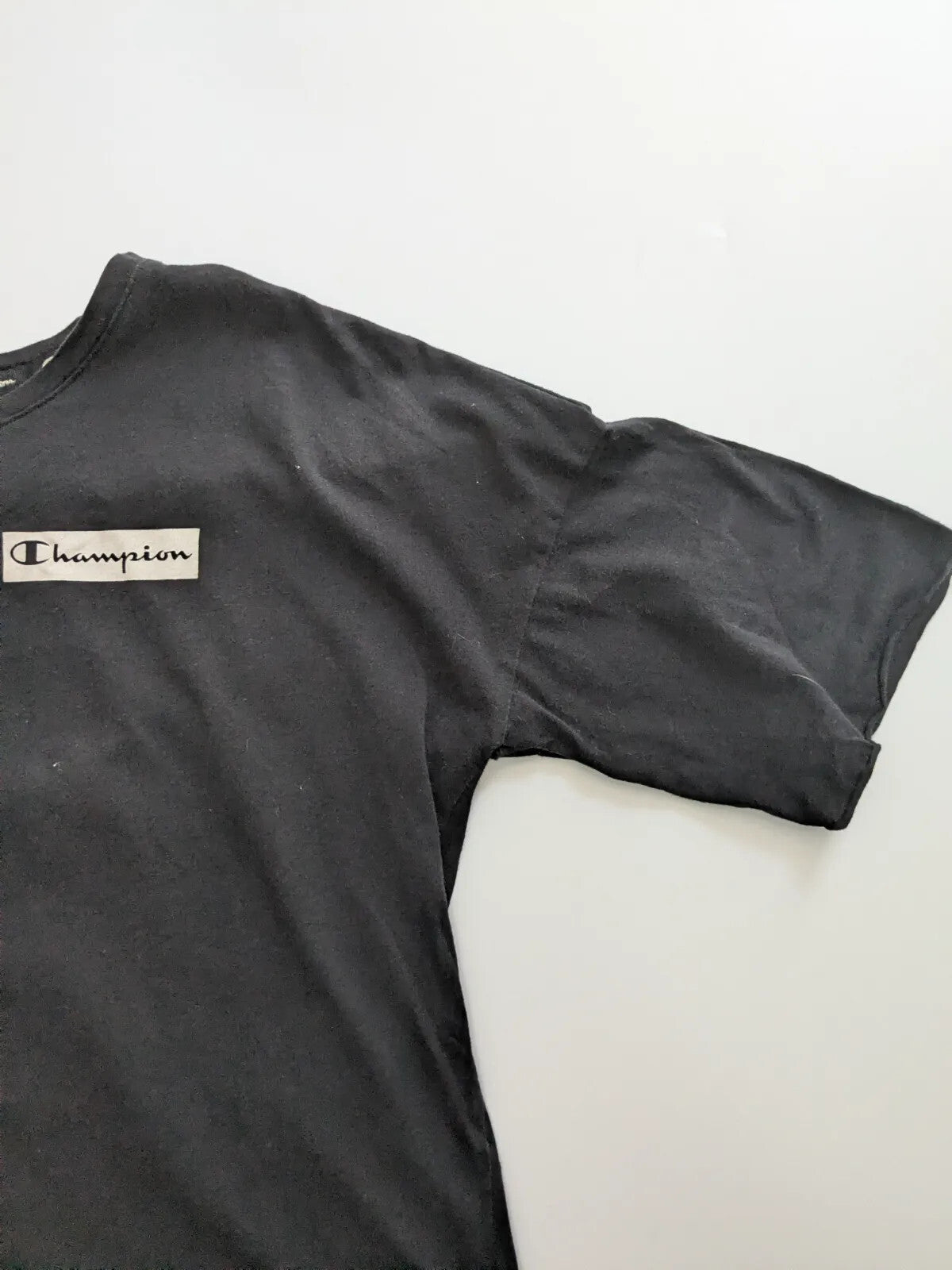Champion T-Shirt Large Black Logo Streetwear