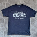 Champion US Marine Corps Graphic T Shirt Men's Large Navy