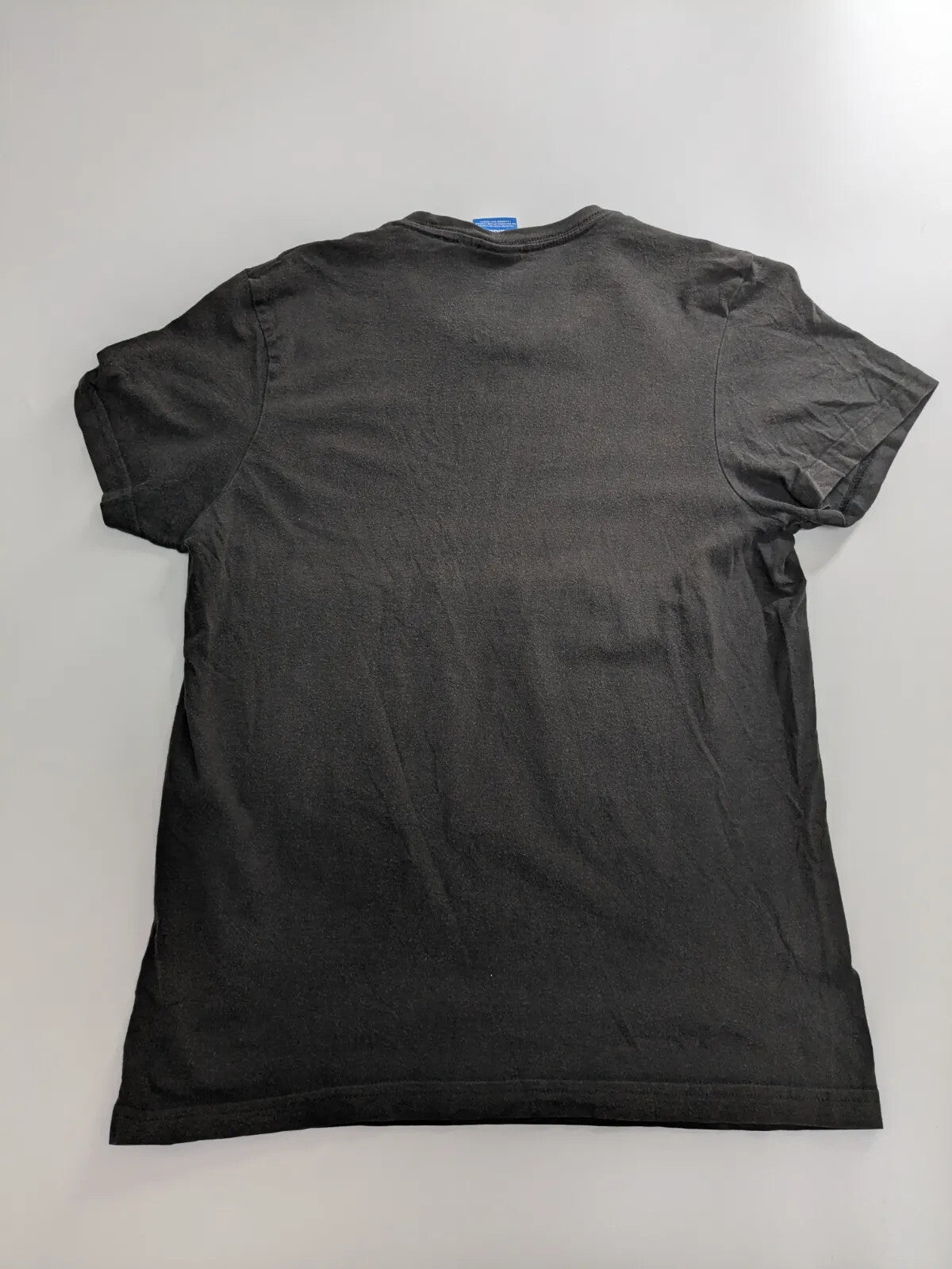 Adidas T-Shirt Small Black Graphic Logo Camouflage Short Sleeve Crew Neck