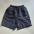 Slazenger Shorts S Navy Elastic Waist Mesh Lining Lightweight Logo Sport