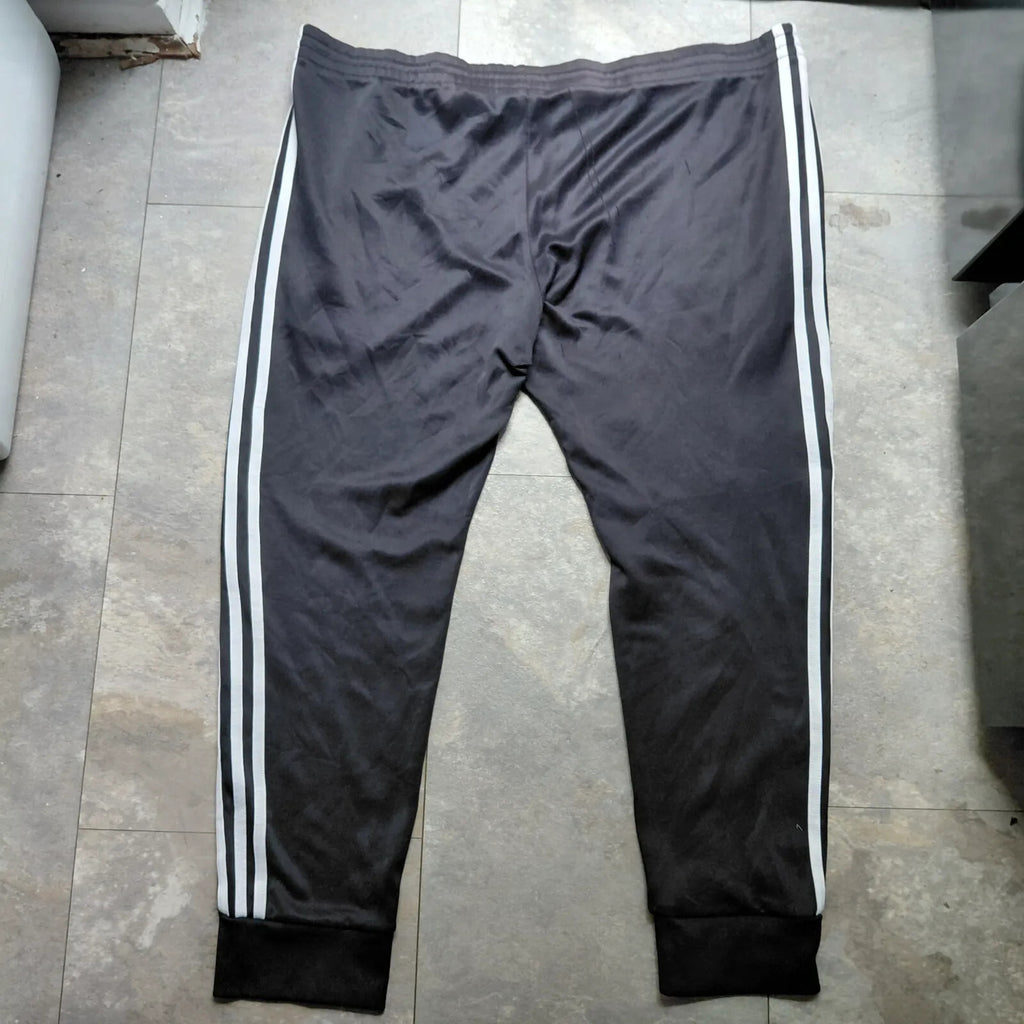 Adidas 3 Stripe Track Pants Mens XL Black Striped Logo Sportswear