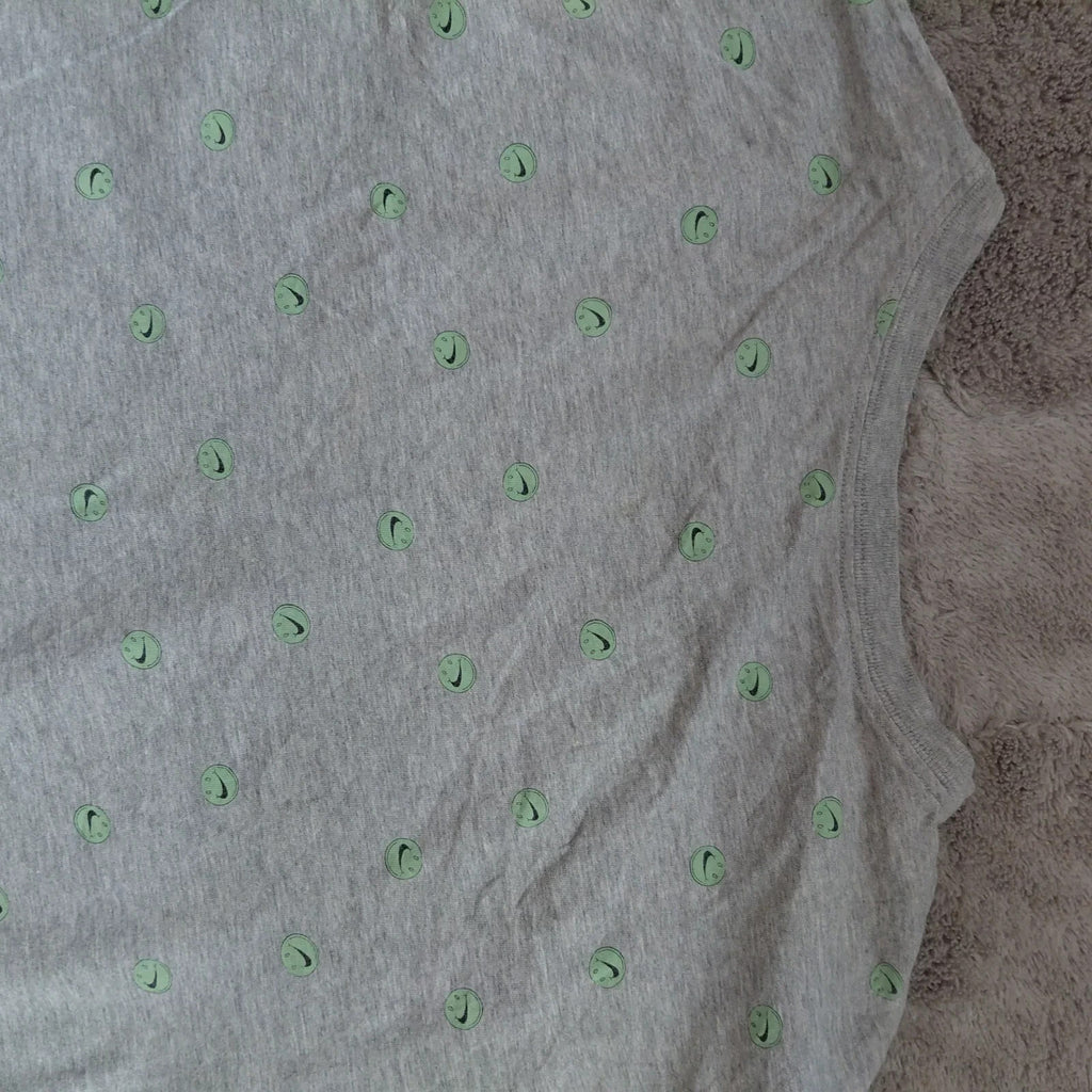 Nike The Nike Tee T Shirt Mens Medium Grey Cotton Logo Graphic Print Crew Neck