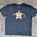Genuine Merchandise Houston Astros T Shirt Navy Cotton Graphic Logo MLB Baseball