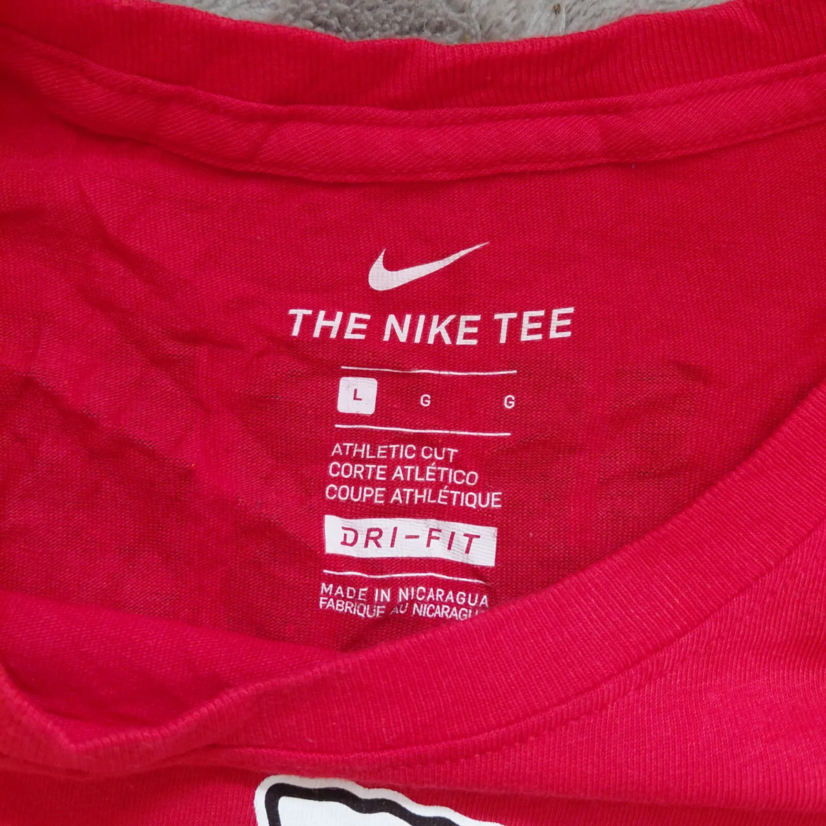 Nike Crew Neck T Shirt Mens Large Red Dri Fit Mahomes 15 Kansas City Chiefs Logo