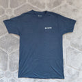Columbia Crew Neck T Shirt Mens Medium Navy Cotton American Flag Graphic Short