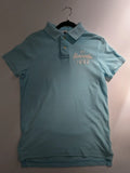Abercrombie & Fitch Polo Shirt Small Blue Cotton Piqué Short Sleeve Embroidered